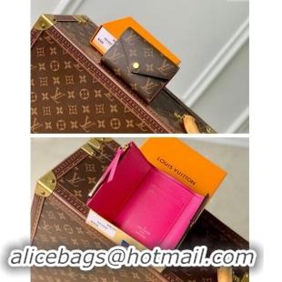 Reasonable Price Louis Vuitton Monogram Canvas Victorine Wallet M41938 Fuchsia Pink 2024