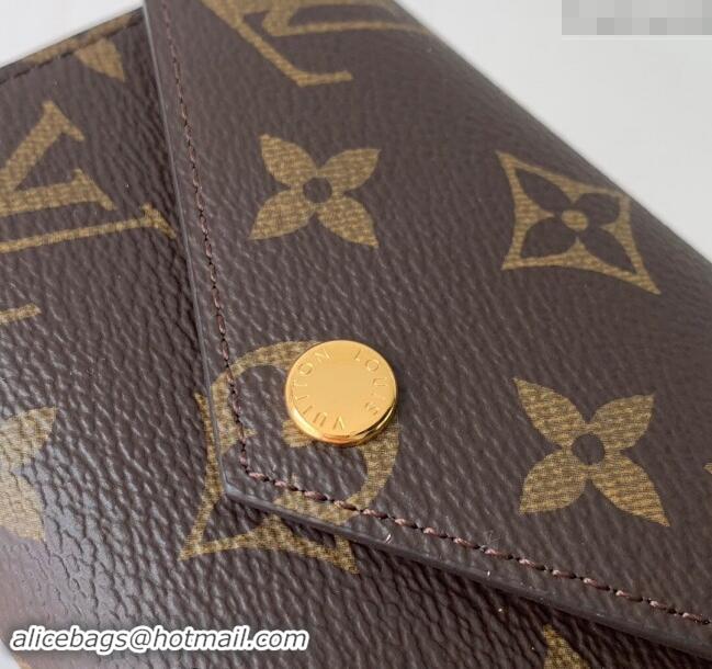 Reasonable Price Louis Vuitton Monogram Canvas Victorine Wallet M41938 Fuchsia Pink 2024