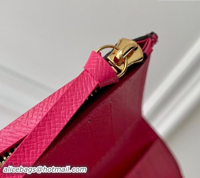 Reasonable Price Louis Vuitton Monogram Canvas Victorine Wallet M41938 Fuchsia Pink 2024