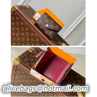 Best Price Louis Vuitton Monogram Canvas Victorine Wallet M41938 Burgundy 2024