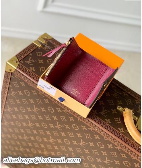 Best Price Louis Vuitton Monogram Canvas Victorine Wallet M41938 Burgundy 2024