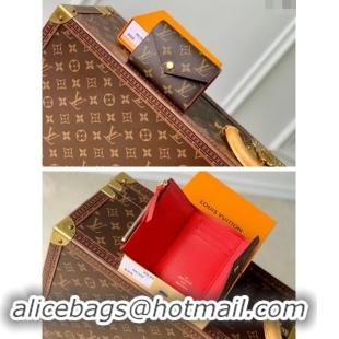 New Style Louis Vuitton Monogram Canvas Victorine Wallet M41938 Red 2024