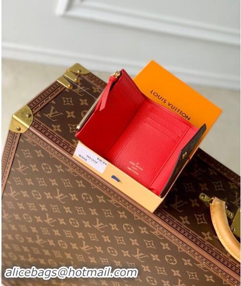 New Style Louis Vuitton Monogram Canvas Victorine Wallet M41938 Red 2024