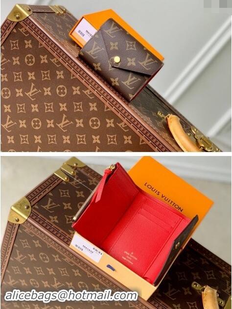 New Style Louis Vuitton Monogram Canvas Victorine Wallet M41938 Red 2024