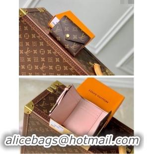 New Fashion Louis Vuitton Monogram Canvas Victorine Wallet M41938 Light Pink 2024