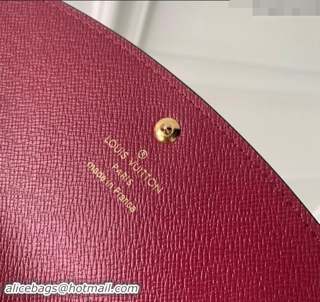 Well Crafted Louis Vuitton Monogram Canvas Emilie Wallet M60697 Burgundy 2024