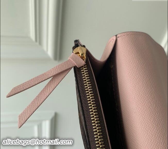 Buy Discount Louis Vuitton Monogram Canvas Emilie Wallet M61289 Light Pink 2024