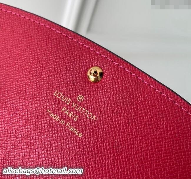 Grade Quality Louis Vuitton Monogram Canvas Emilie Wallet M60697 Fuchsia M60697 2024