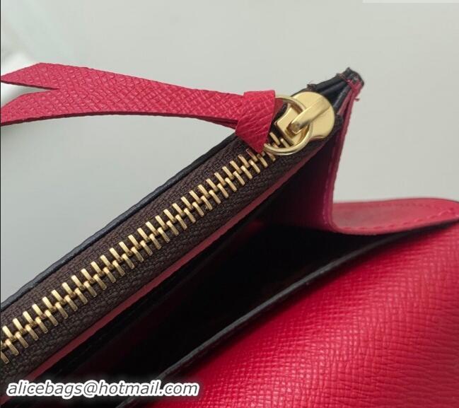 Grade Quality Louis Vuitton Monogram Canvas Emilie Wallet M60697 Fuchsia M60697 2024