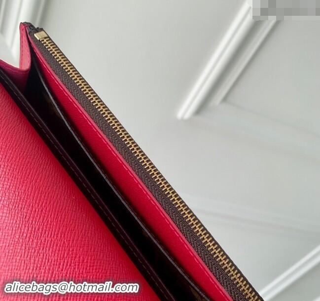 Grade Quality Louis Vuitton Monogram Canvas Emilie Wallet M60697 Fuchsia M60697 2024