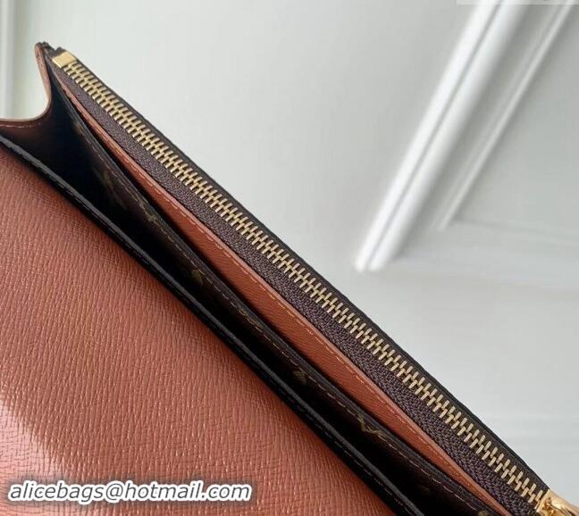 Discount Louis Vuitton Monogram Canvas Emilie Wallet M60697 Brown 2024