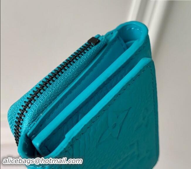 Top Quality Louis Vuitton Slender Pilot Wallet in Monogram Leather Turquoise Blue M11500 2024