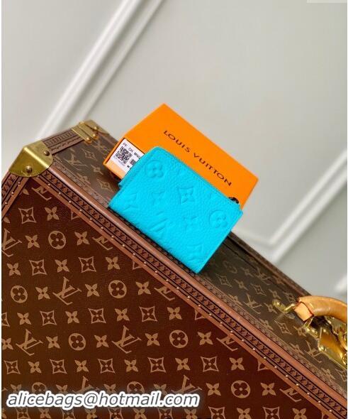 Top Quality Louis Vuitton Slender Pilot Wallet in Monogram Leather Turquoise Blue M11500 2024