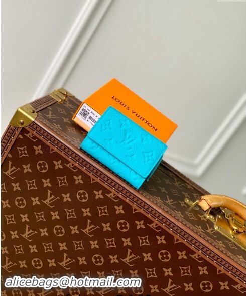 Top Quality Louis Vuitton Slender Pilot Wallet in Monogram Leather Turquoise Blue M11500 2024