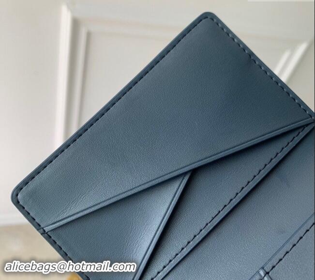 Well Crafted Louis Vuitton Pocket Organizer in Monogram Leather Dark Blue M11524 2024