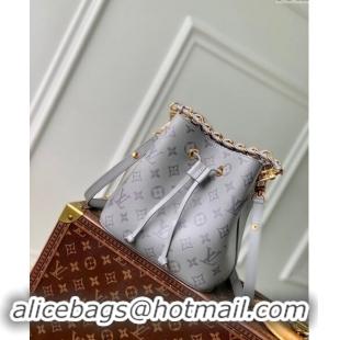 Reasonable Price Louis Vuitton Neonoe BB Bucket bag in Trianon Grey Calfskin M12749 2024