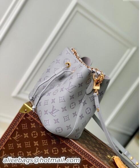 Reasonable Price Louis Vuitton Neonoe BB Bucket bag in Trianon Grey Calfskin M12749 2024