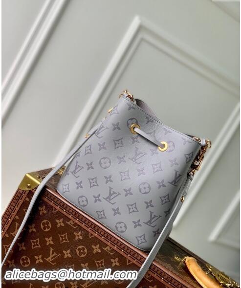 Reasonable Price Louis Vuitton Neonoe BB Bucket bag in Trianon Grey Calfskin M12749 2024