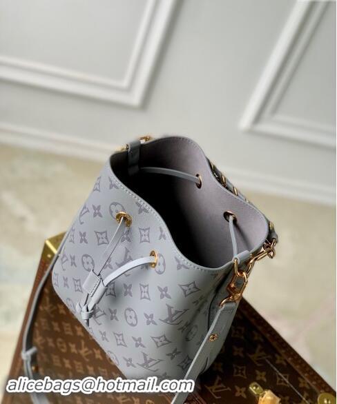 Reasonable Price Louis Vuitton Neonoe BB Bucket bag in Trianon Grey Calfskin M12749 2024