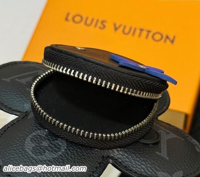 Famous Brand Louis Vuitton Vivienne Coin Purse Wallet 0914 Black 2024