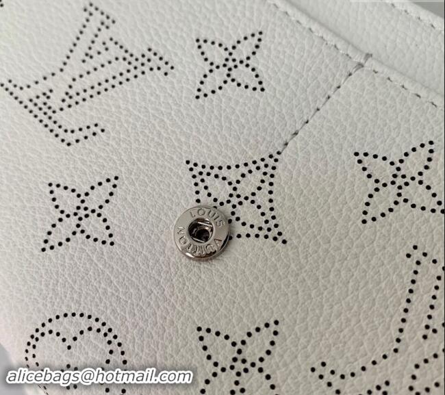 Grade Quality Louis Vuitton Iris Wallet in Mahina Perforated Leather M11746 White/Blue 2024