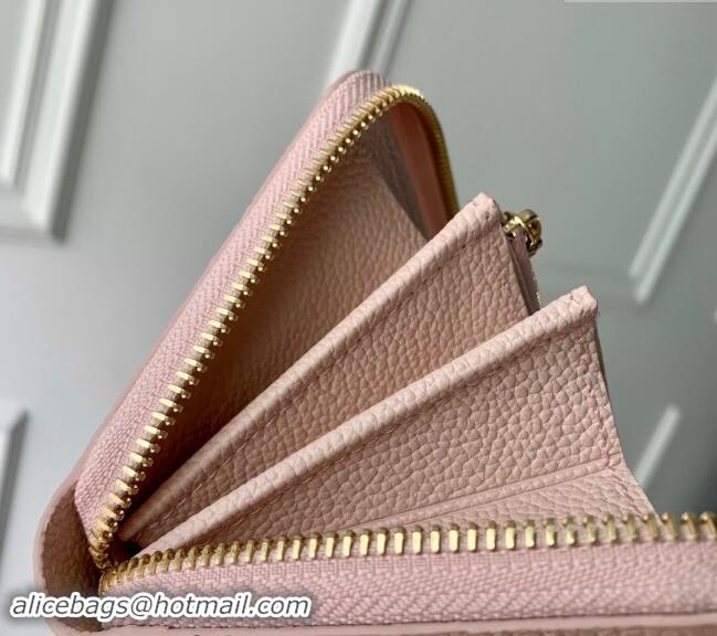 Top Grade Louis Vuitton Zippy Wallet in Monogram Empreinte Leather M83225 Pink 2024