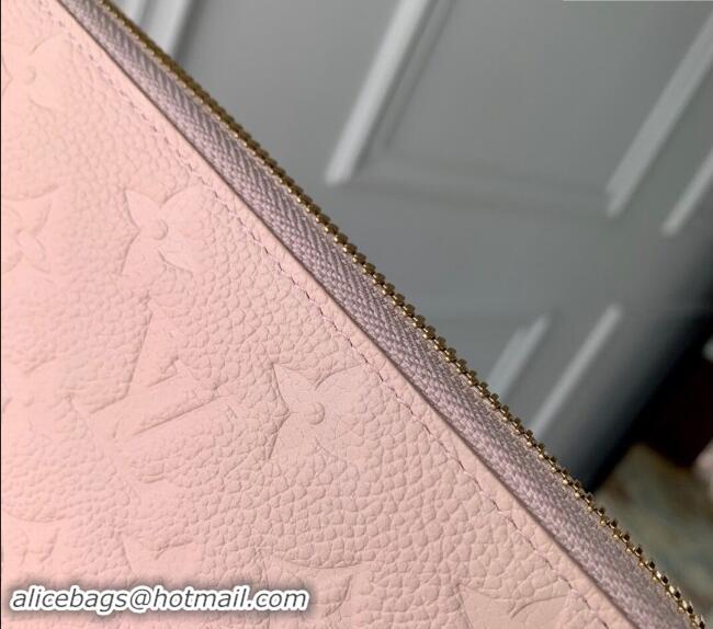 Top Grade Louis Vuitton Zippy Wallet in Monogram Empreinte Leather M83225 Pink 2024