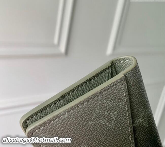 Top Quality Louis Vuitton Pocket Organizer Wallet in Khaki Green Monogram Gradient Canvas M11549 2024