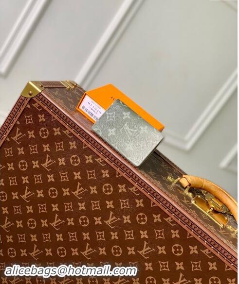 Top Quality Louis Vuitton Pocket Organizer Wallet in Khaki Green Monogram Gradient Canvas M11549 2024