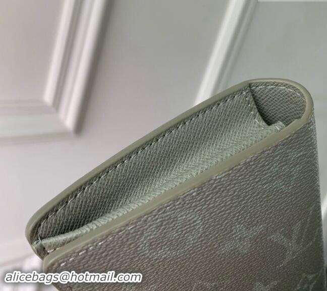 Popular Style Louis Vuitton Brazza Wallet in Khaki Green Monogram Gradient Canvas M11546 2024