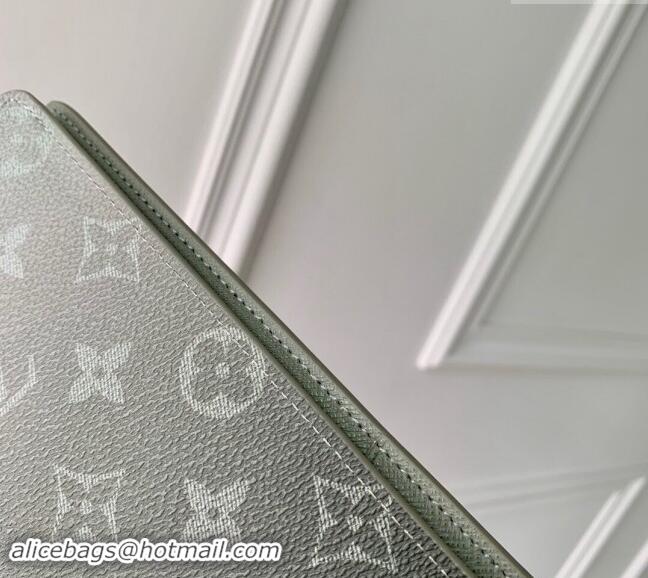 Popular Style Louis Vuitton Brazza Wallet in Khaki Green Monogram Gradient Canvas M11546 2024