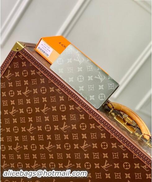 Popular Style Louis Vuitton Brazza Wallet in Khaki Green Monogram Gradient Canvas M11546 2024