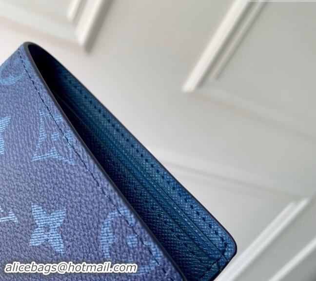 Most Popular Louis Vuitton Multiple Wallet in Navy Blue Monogram Gradient Canvas M11547 2024