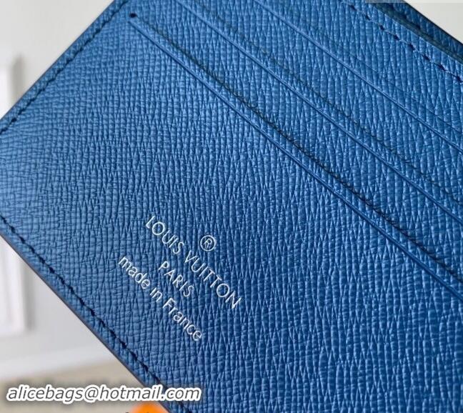 Most Popular Louis Vuitton Multiple Wallet in Navy Blue Monogram Gradient Canvas M11547 2024