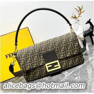 Buy Best Price Fendi Maxi Baguette Bag in FF Fabric FD7613 2024