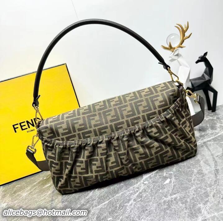 Buy Best Price Fendi Maxi Baguette Bag in FF Fabric FD7613 2024