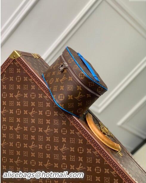 Best Price Louis Vuitton Nice Mini Beauty Case Bag in Monogram Canvas M44495 Blue 2024