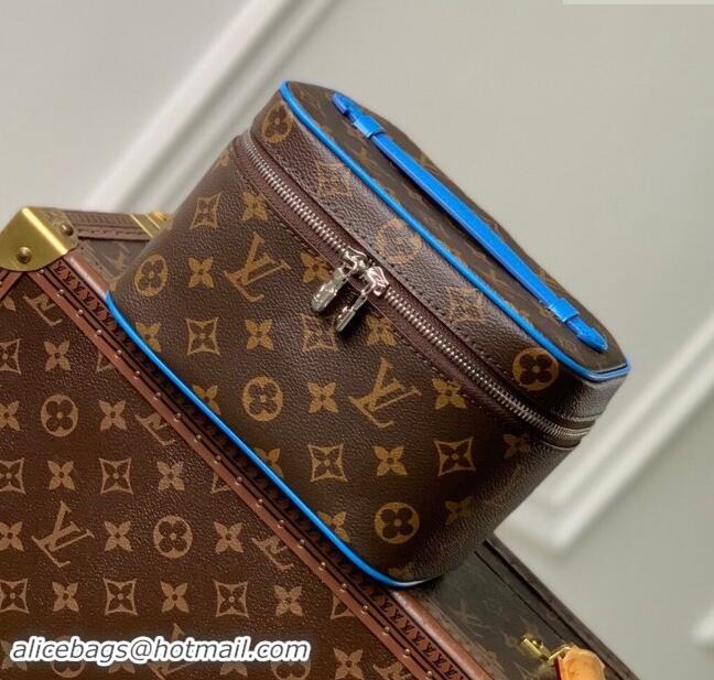 Best Price Louis Vuitton Nice Mini Beauty Case Bag in Monogram Canvas M44495 Blue 2024