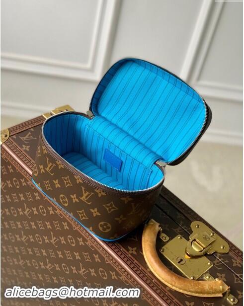 Best Price Louis Vuitton Nice Mini Beauty Case Bag in Monogram Canvas M44495 Blue 2024