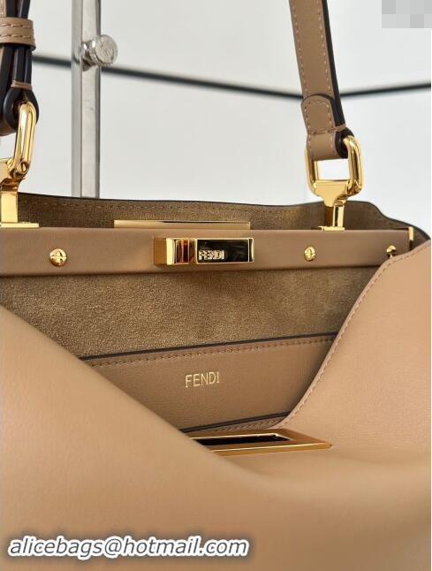 Best Price Fendi Peekaboo Soft Medium Bag in Cappuccino-coloured Leather Bag 80172 Beige 2024 Top