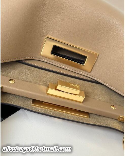 Best Price Fendi Peekaboo Soft Medium Bag in Cappuccino-coloured Leather Bag 80172 Beige 2024 Top