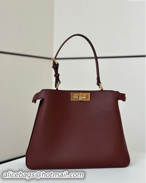 Well Crafted Fendi Peekaboo Soft Medium Bag in Cappuccino-coloured Leather Bag 80172 Red 2024 Top