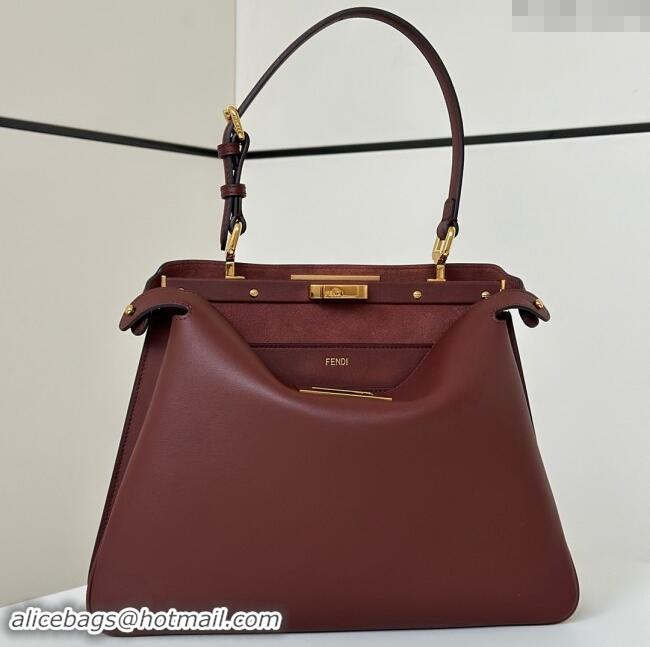 Well Crafted Fendi Peekaboo Soft Medium Bag in Cappuccino-coloured Leather Bag 80172 Red 2024 Top