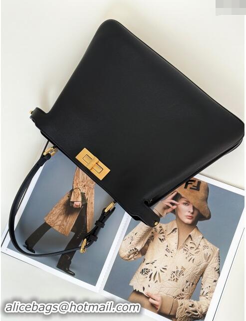 New Design Fendi Peekaboo Soft Medium Bag in Cappuccino-coloured Leather Bag 80172 Black 2024 Top