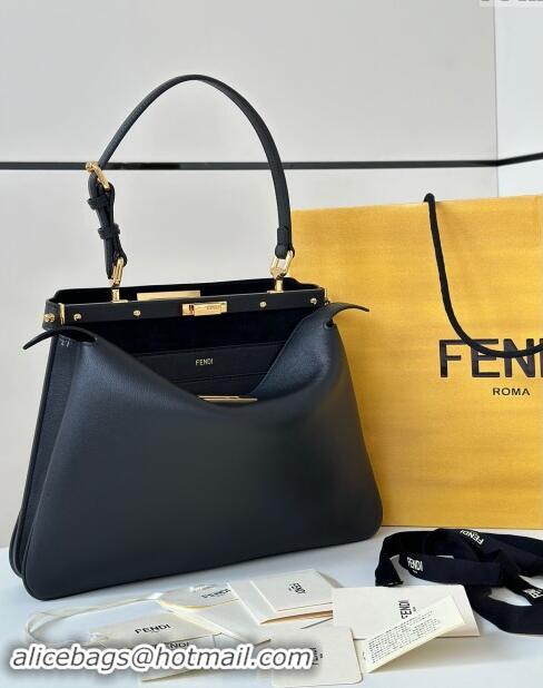 New Design Fendi Peekaboo Soft Medium Bag in Cappuccino-coloured Leather Bag 80172 Black 2024 Top