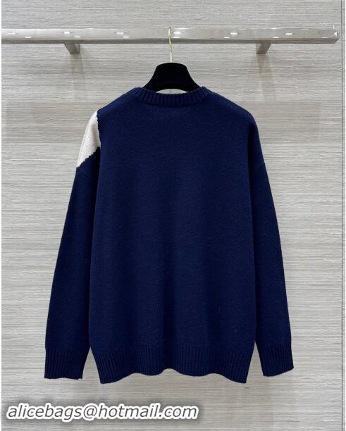 Buy Inexpensive Loro Piana Cashmere Sweater L101704 Blue 2024