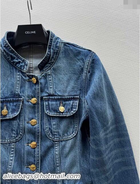 ​Super Quality Celine Denim Jacket CH101714 Blue 2024