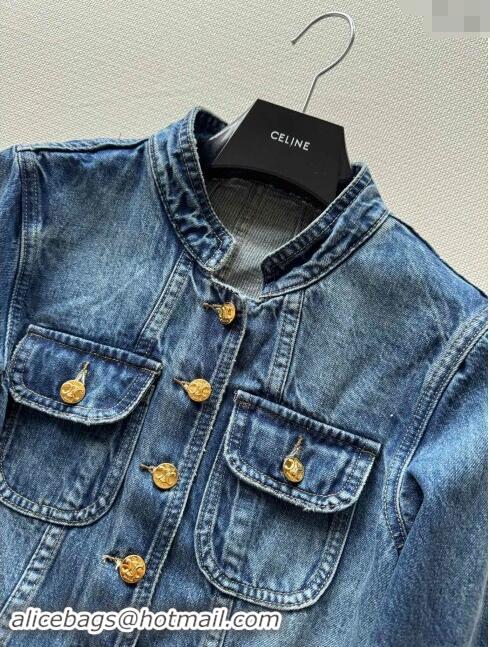 ​Super Quality Celine Denim Jacket CH101714 Blue 2024