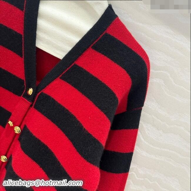 ​Affordable Price Miu Miu Cashmere & Wool Cardigan M101715 Red 2024