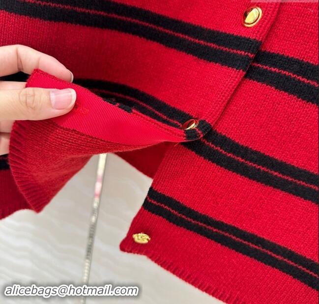 ​Top Grade Miu Miu Cashmere & Wool Cardigan M101716 Red 2024